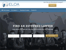 Tablet Screenshot of eloa.org